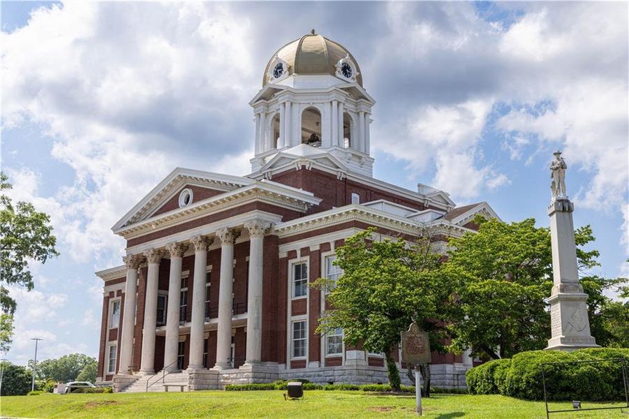 Front exterior of a new home in Kingsley, Acworth, GA, highlighting curb appeal (Image 22).