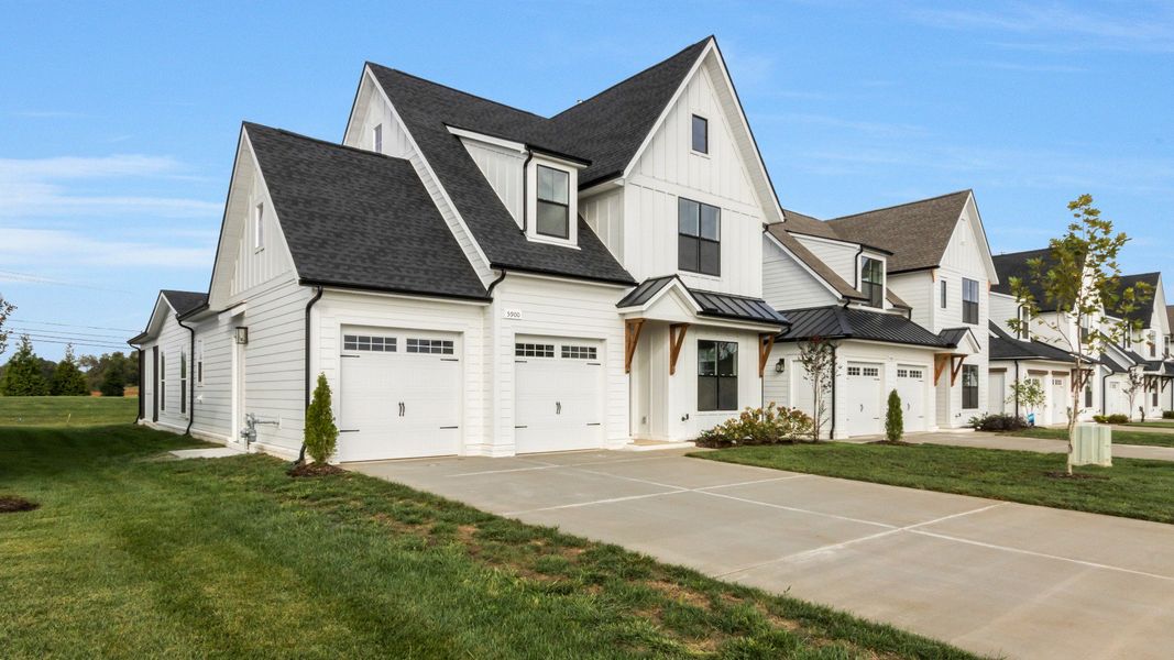 Front exterior of a new home in Shelton Square, Murfreesboro, TN, highlighting curb appeal (Image 2).