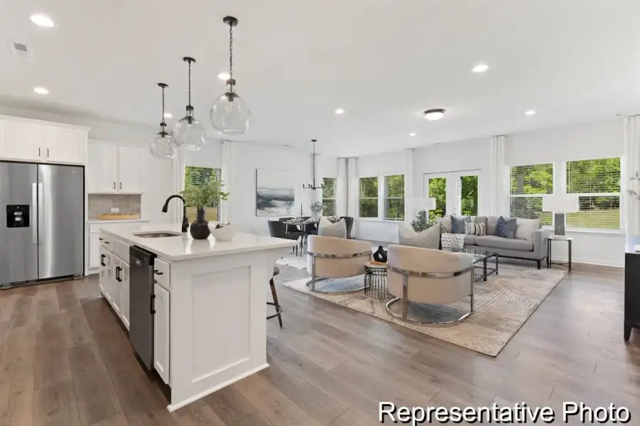 Furnished interior view inside a new home in Wendell Springs, Wendell (Image 6).
