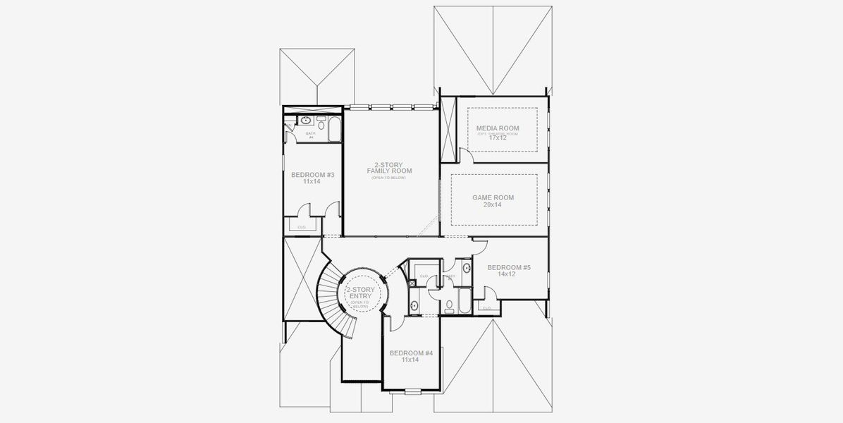 2D floor plan layout for the 4016W by Perry Homes in Myrtle Creek 71', Waxahachie, TX (Image 3). 2D floor plan layout for the 4016W by Perry Homes in Myrtle Creek 71', Waxahachie, TX (Image 3).
