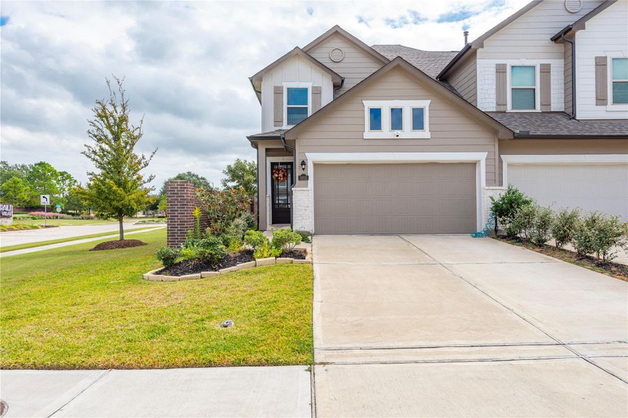Front exterior of a new home in , Pasadena, TX, highlighting curb appeal (Image 22).