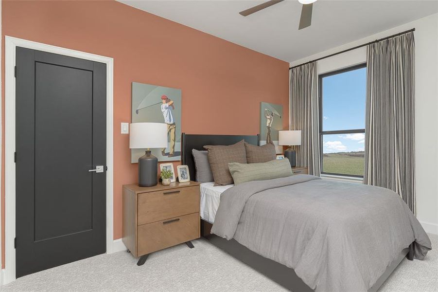 Furnished interior view inside a new home in The Tribute 50', The Colony (Image 13).