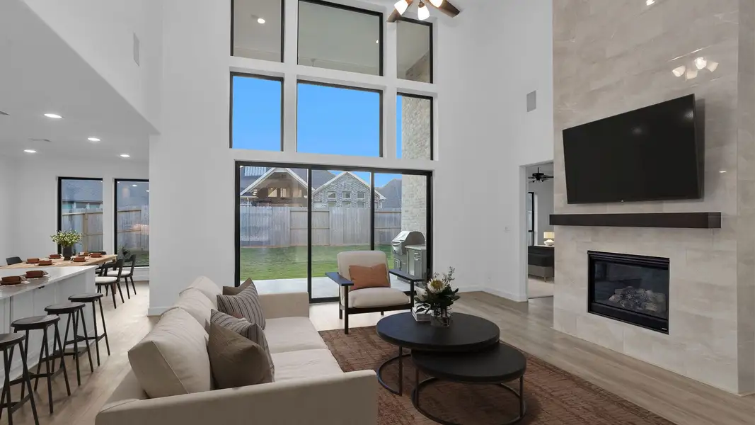 Representative furnished interior of a home built from the 3822W by Perry Homes in Terraces, Rockwall (Image 5).