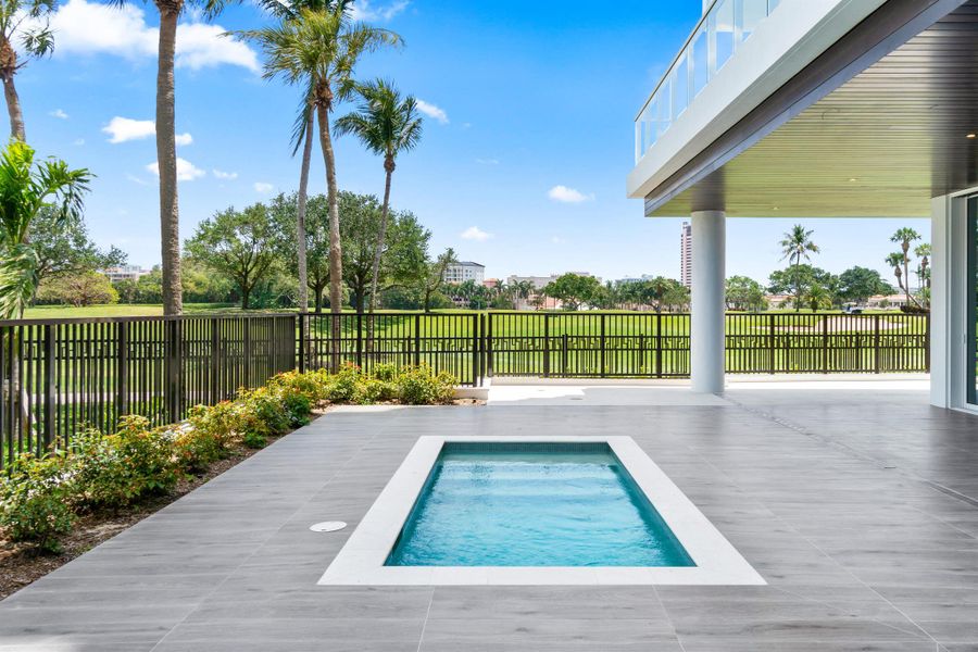 Exterior details and patio area of a home in Alina Residences, Boca Raton (Image 28). Exterior details and patio area of a home in Alina Residences, Boca Raton (Image 28).