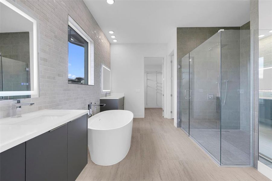 Furnished interior view inside a new home in Hampton Green at Providence, Davenport (Image 19).