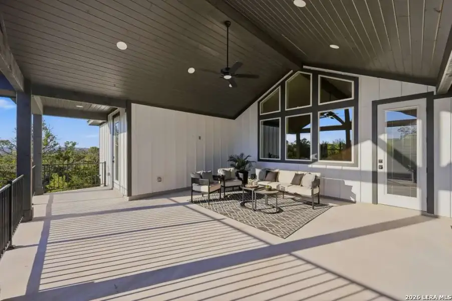 Exterior details and patio area of a home in , Fischer (Image 20).