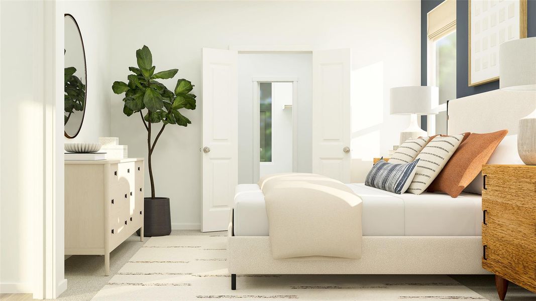 Furnished interior view inside a new home in Meadowlark Preserve, Pflugerville (Image 21).