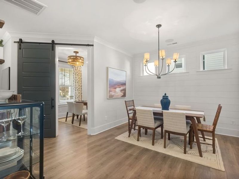 Representative furnished interior of a home built from the Charlotte II by True Homes in Colvin Park, Rock Hill (Image 16).