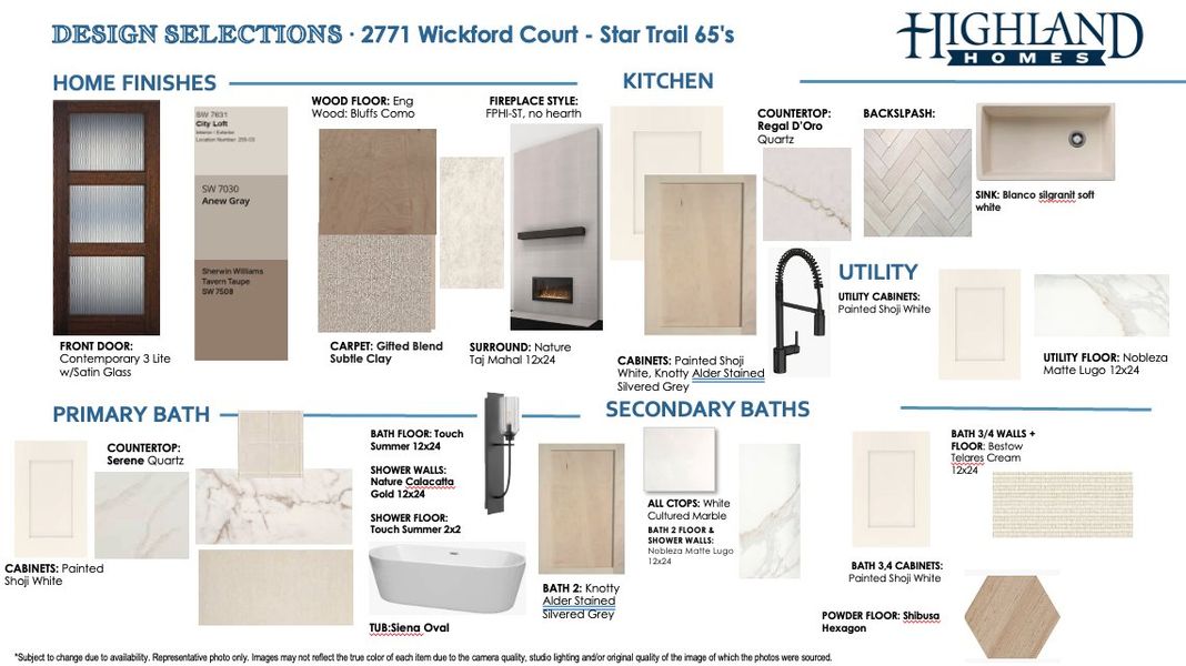 Sample of building materials used in homes in Star Trail, Prosper (Image 35).