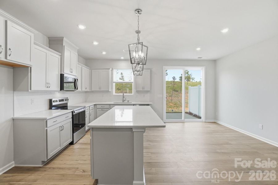Furnished interior view inside a new home in Bailey Run, Charlotte (Image 4). Furnished interior view inside a new home in Bailey Run, Charlotte (Image 4).