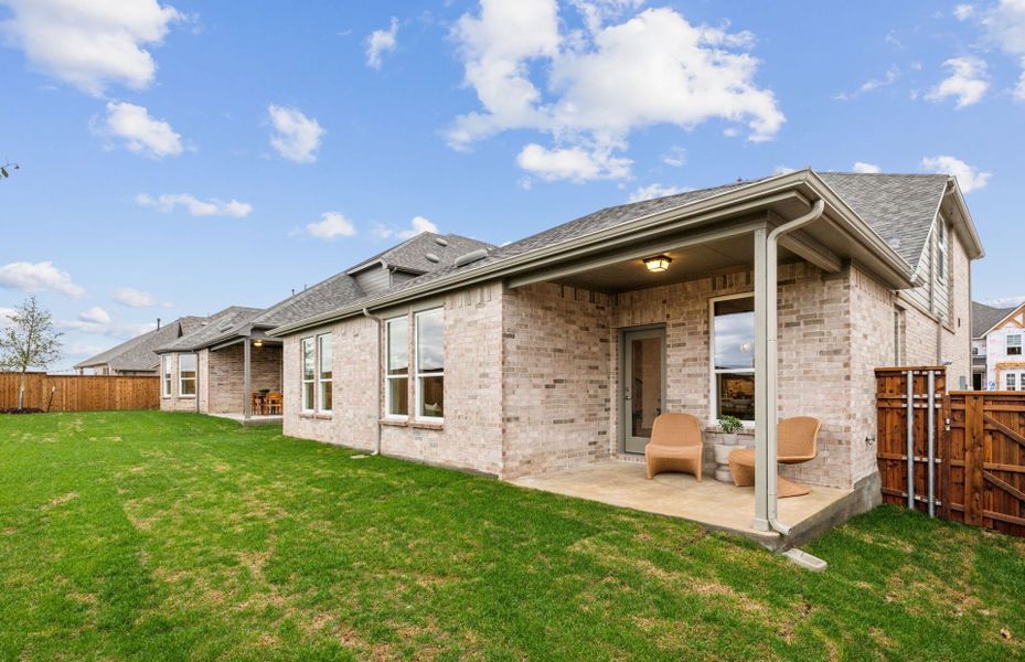 Spacious, covered back patio