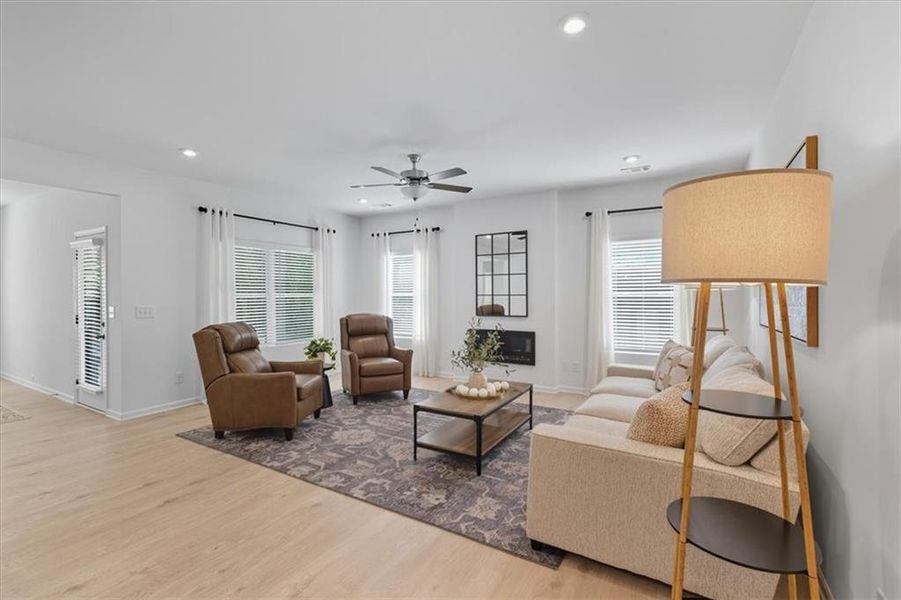 Furnished interior view inside a new home in Meadow Pines, Dallas (Image 11). Furnished interior view inside a new home in Meadow Pines, Dallas (Image 11).