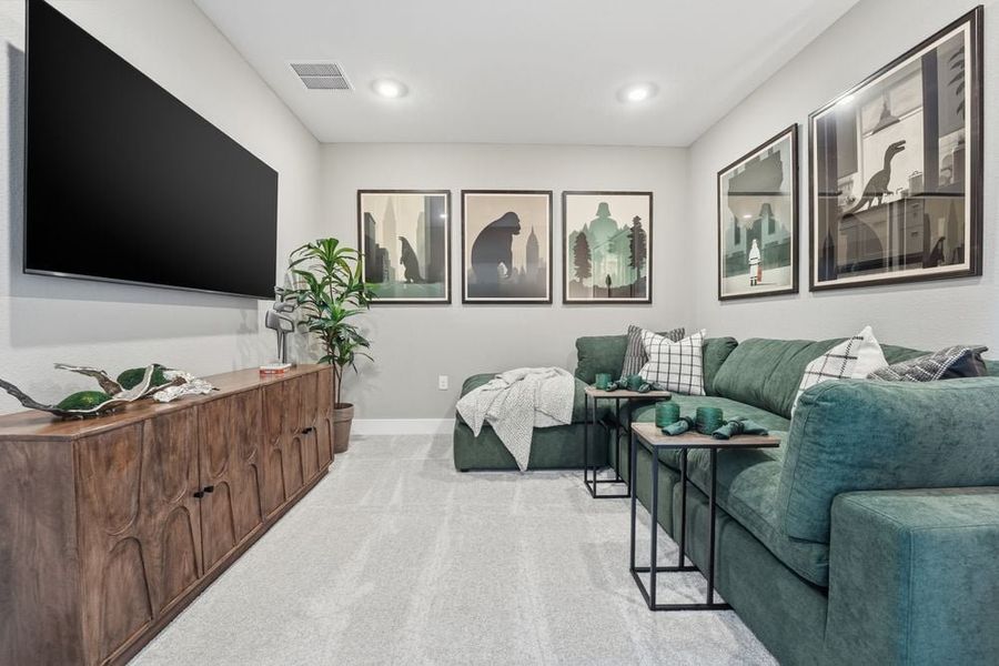Representative furnished interior of a home built from the Mesa by Taylor Morrison in Silverleaf 60s, Cedar Creek (Image 14).