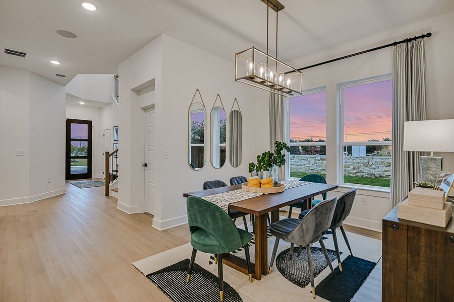 Furnished interior view inside a new home in South Brook, Leander (Image 6).