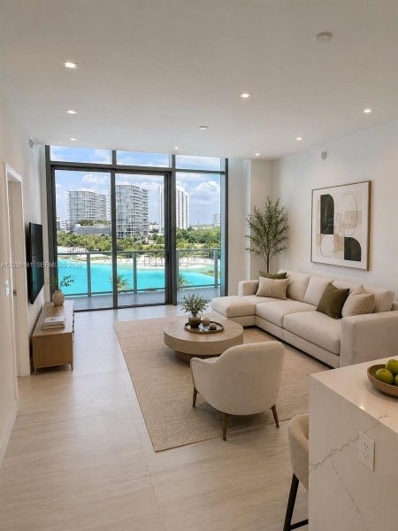 Furnished interior view inside a new home in , Miami Gardens (Image 7). Furnished interior view inside a new home in , Miami Gardens (Image 7).