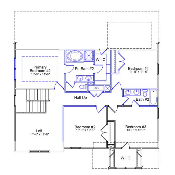 2D floor plan layout of this home in Sweetbrier, Durham, NC (Image 3).
