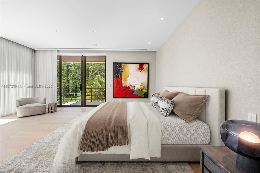 Furnished interior view inside a new home in , Coral Gables (Image 35).