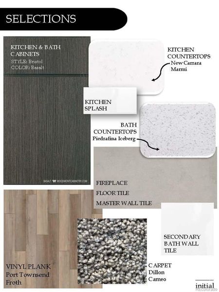 INTERIOR FINISH SELECTIONS