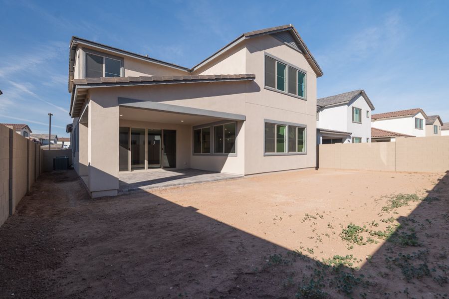 Exterior details and patio area of a home in Waterston Central, Gilbert (Image 3).