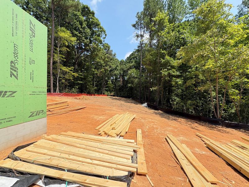 In-progress construction of a new home in Corbett Landing, Pittsboro, NC (Image 4).