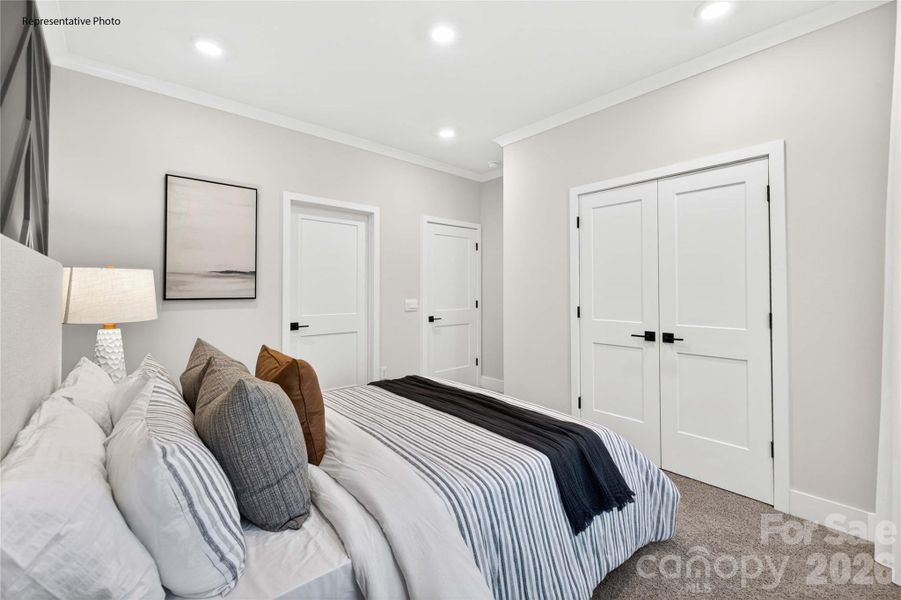 Furnished interior view inside a new home in The Townes at Lake Norman, Mooresville (Image 10).
