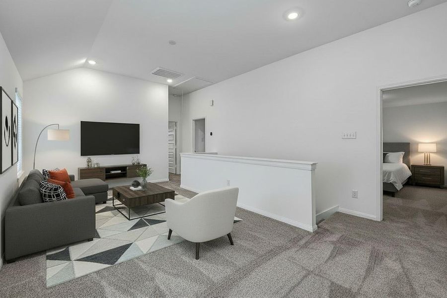 Furnished interior view inside a new home in Aldine Pines, Houston (Image 5).