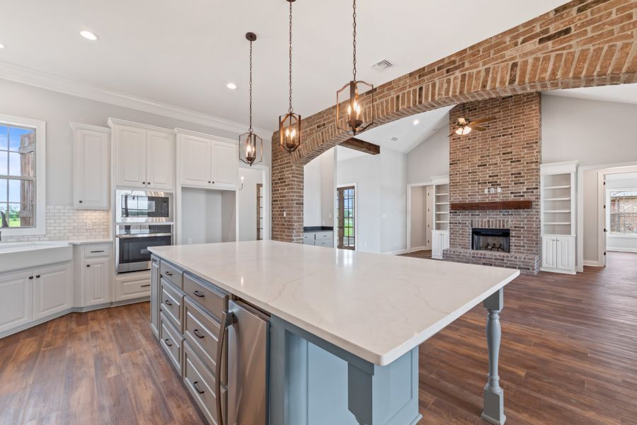 Representative furnished interior of a home built from the The Lafitte by Manuel Builders in Chapel Bend, Montgomery (Image 14).