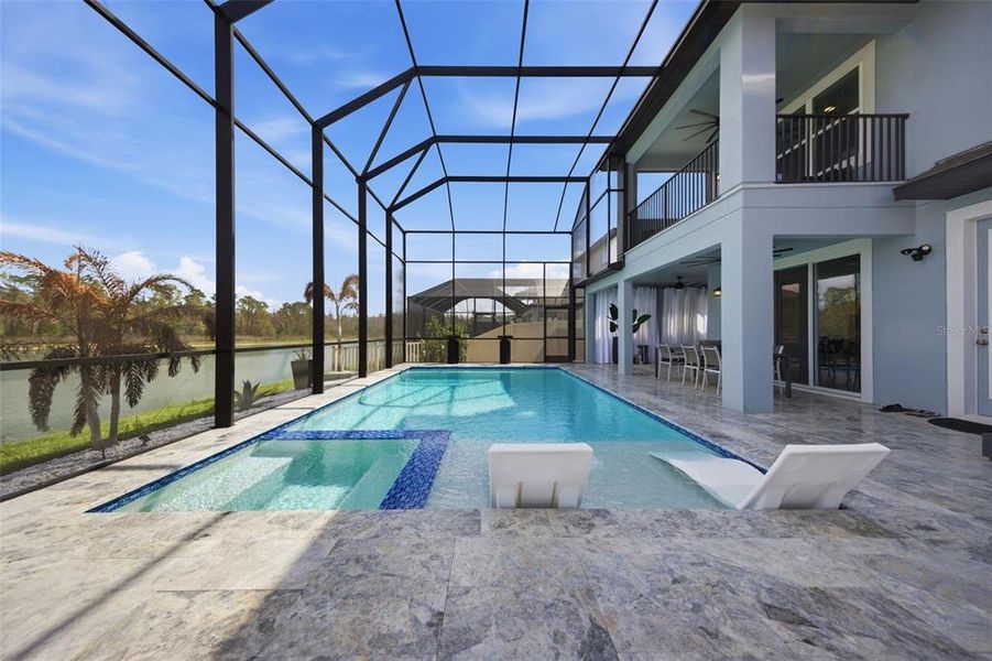 Exterior details and patio area of a home in Whispering Oaks Preserve, Wesley Chapel (Image 29). Exterior details and patio area of a home in Whispering Oaks Preserve, Wesley Chapel (Image 29).