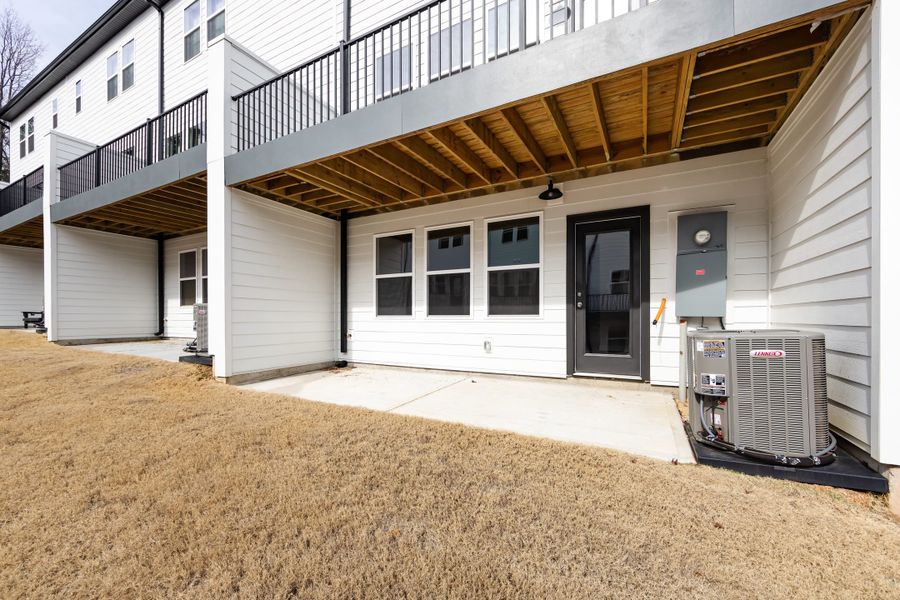 Exterior details and patio area of a home in Archer Row, Charlotte (Image 23). Exterior details and patio area of a home in Archer Row, Charlotte (Image 23).