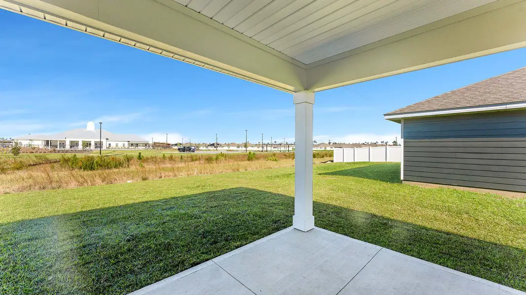 Exterior details and patio area of a home in Titus Park, Panama City (Image 3). Exterior details and patio area of a home in Titus Park, Panama City (Image 3).