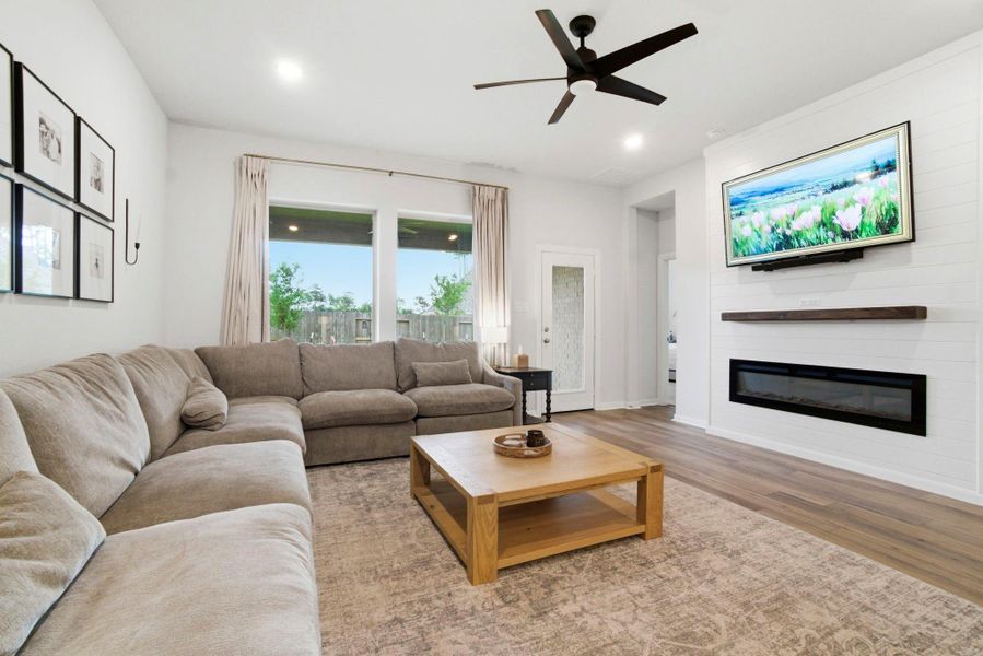 Furnished interior view inside a new home in , Willis (Image 19).