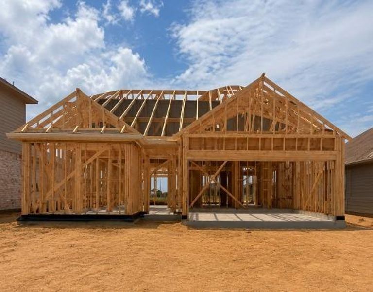 In-progress construction of a new home in Cypress Green, Hockley, TX (Image 25).