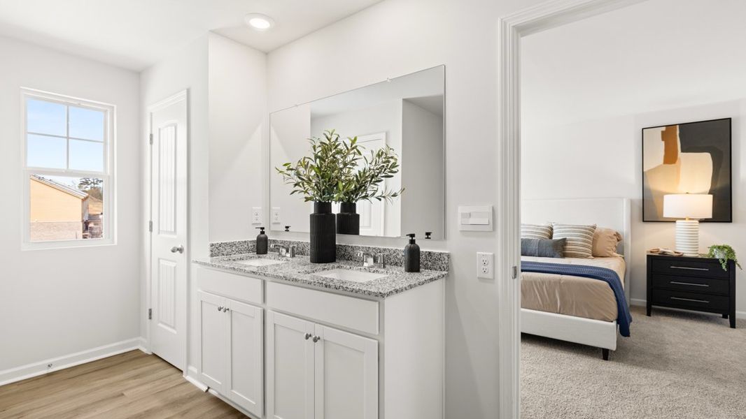 Representative furnished interior of a home built from the Salisbury by D.R. Horton in Carlton, Douglasville (Image 22).