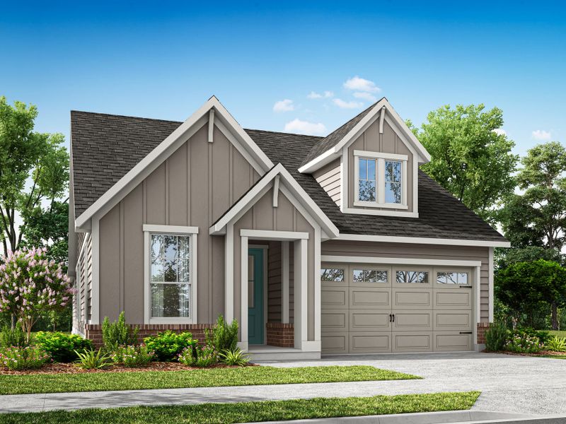 Representative exterior photo of a completed home built from the Oak Haven by Tri Pointe Homes in Altis At Serenity, Fuquay Varina, NC (Image 26).