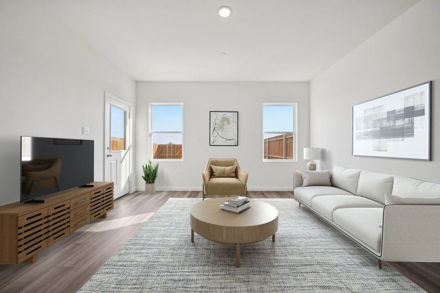 Representative furnished interior of a home built from the Rayne by Starlight Homes in Coyote Meadows, Anna (Image 7).