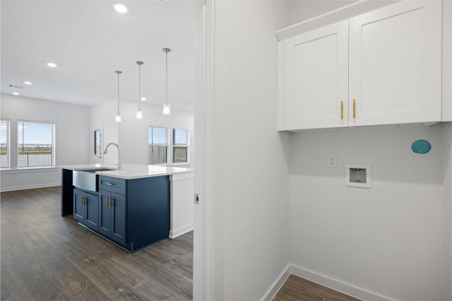 Utility room off kitchen.