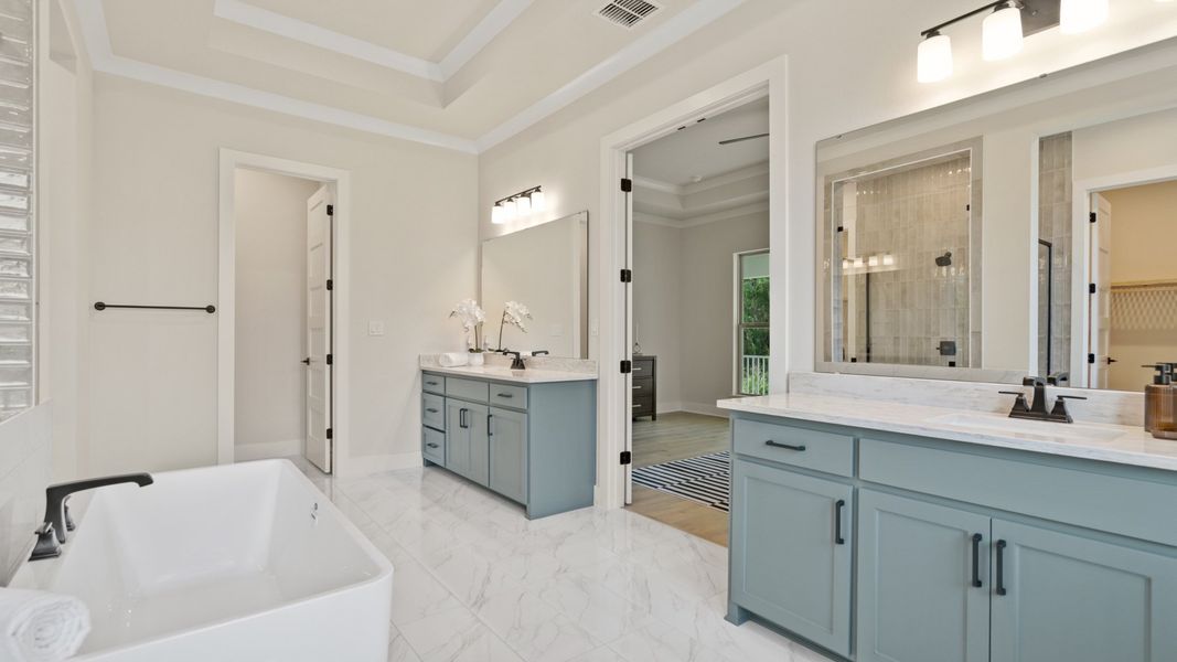 Representative furnished interior of a home built from the 2527F by Perry Homes in Southern Hills 80', Brooksville (Image 20).