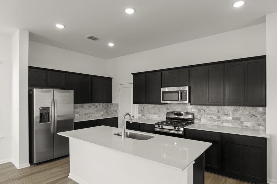 Furnished interior view inside a new home in Trace, San Marcos (Image 11).