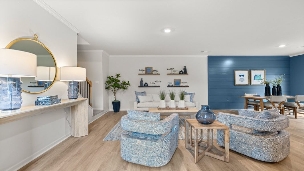 Representative furnished interior of a home built from the SUDBURY 24' TOWNHOME by D.R. Horton in Falcon Landing Townhomes, Gainesville (Image 16).