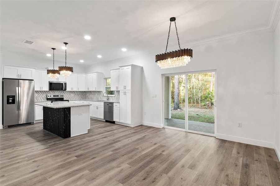 Furnished interior view inside a new home in , Dunnellon (Image 5).