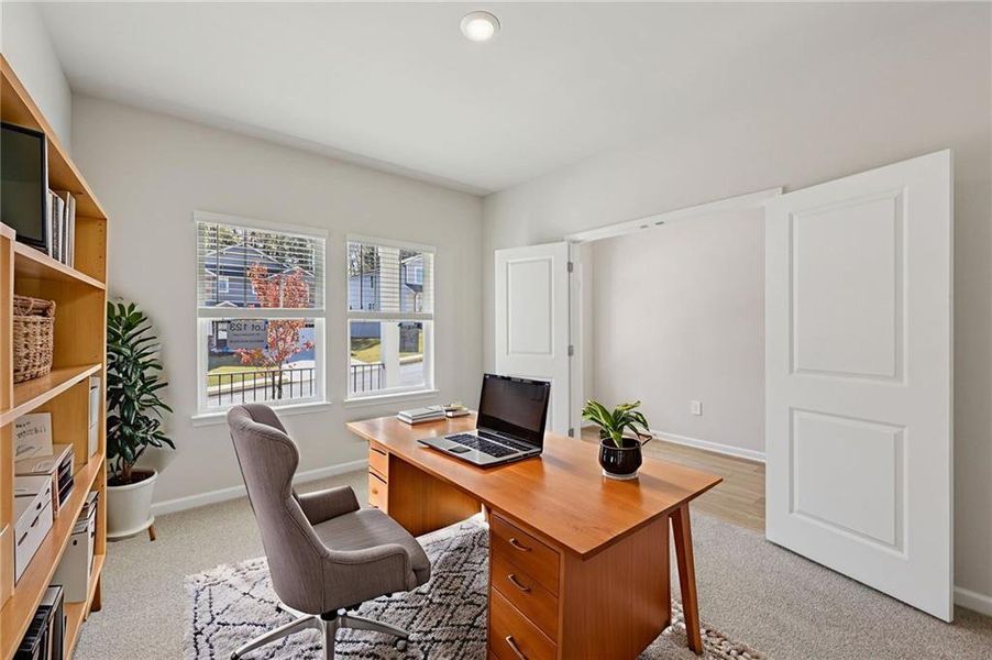 Furnished interior view inside a new home in The Oaks at Dawson, Dawsonville (Image 12).