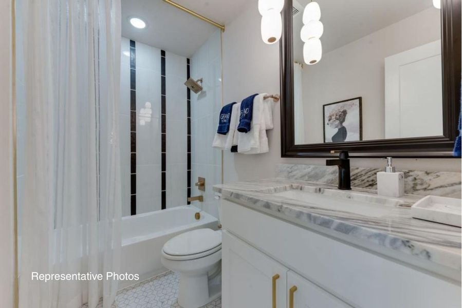 Furnished interior view inside a new home in Edgewater, Fate (Image 14). Furnished interior view inside a new home in Edgewater, Fate (Image 14).