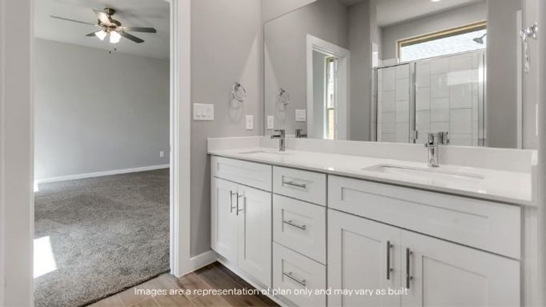 Representative furnished interior of a home built from the June by D.R. Horton in Homestead at Parks Bell Ranch, Odessa (Image 9).