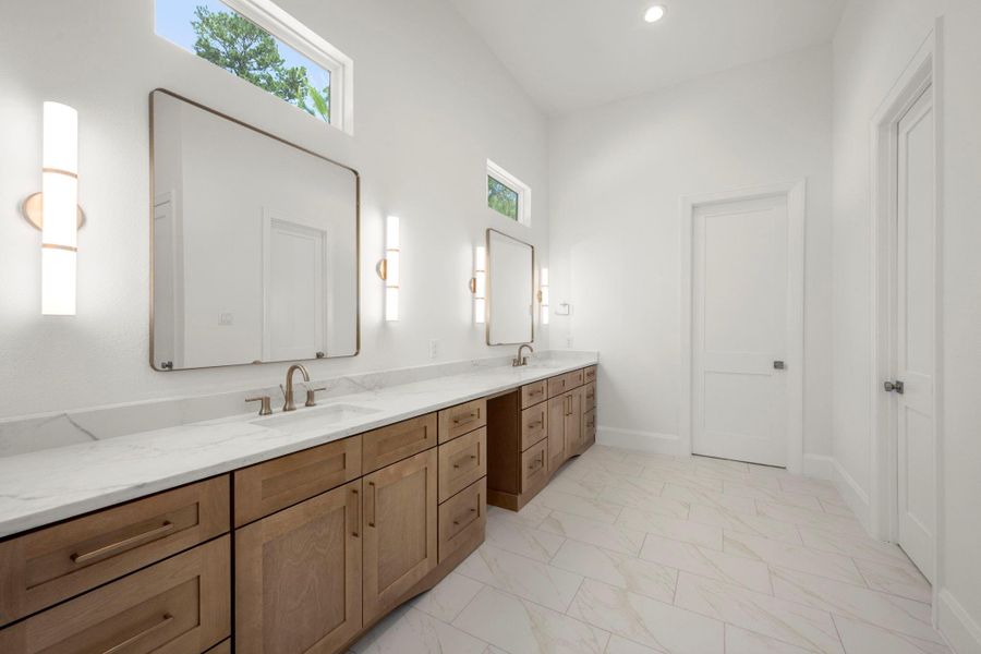 Furnished interior view inside a new home in , New Waverly (Image 8).