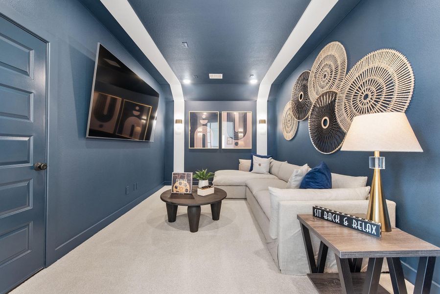 Furnished interior view inside a new home in Bridgeland, Cypress (Image 30). Furnished interior view inside a new home in Bridgeland, Cypress (Image 30).