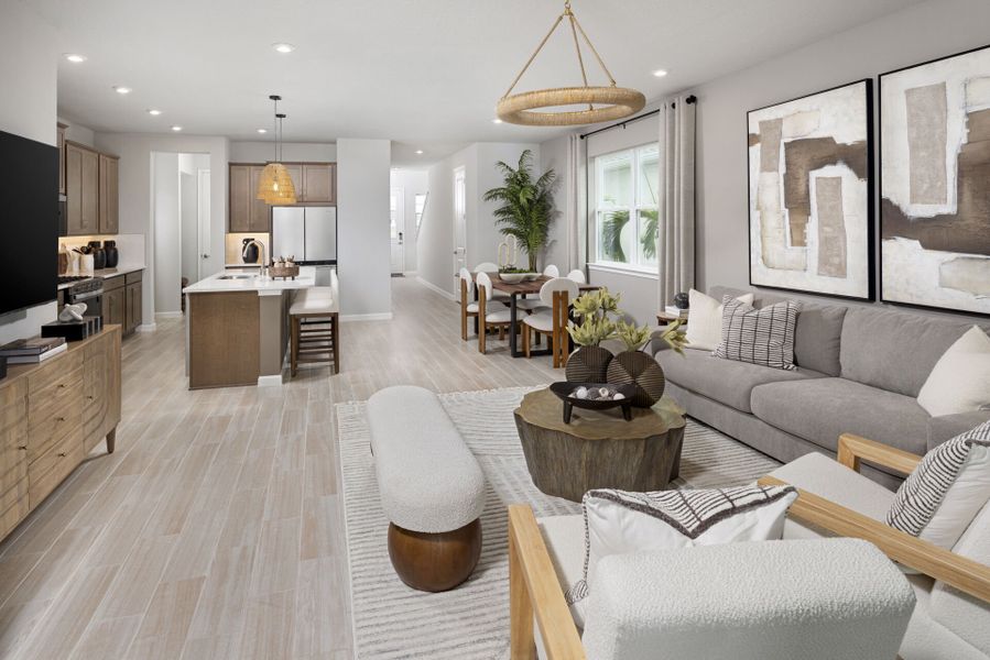 Representative furnished interior of a home built from the Brookstone by Mattamy Homes in Crosswind Ranch, Parrish (Image 8).