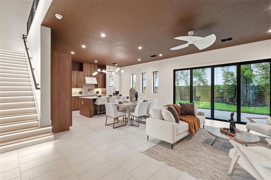 Furnished interior view inside a new home in , Orlando (Image 5).