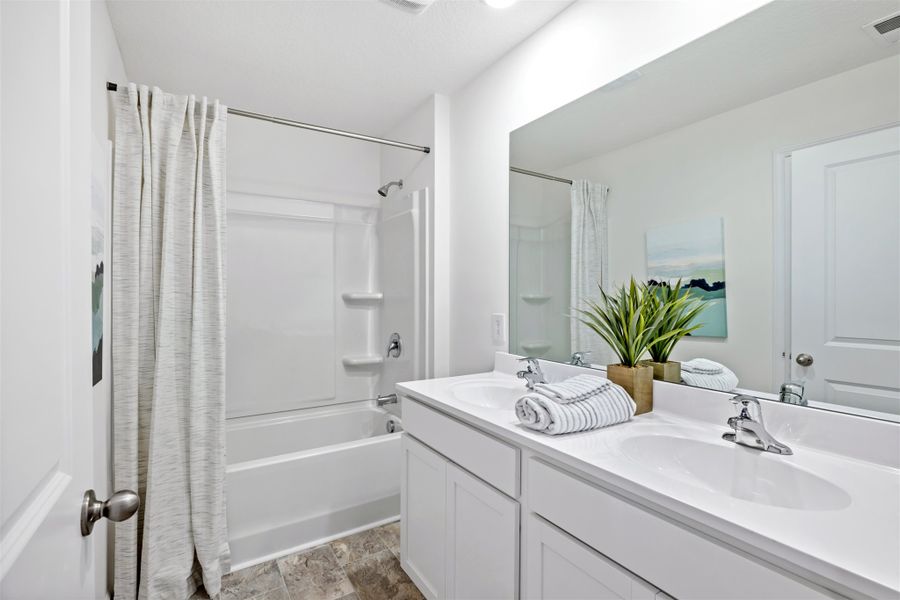 Representative furnished interior of a home built from the Salem by D.R. Horton in Sweet Briar, Ooltewah (Image 20).