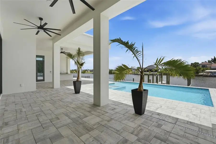 Exterior details and patio area of a home in , Cape Coral (Image 38).