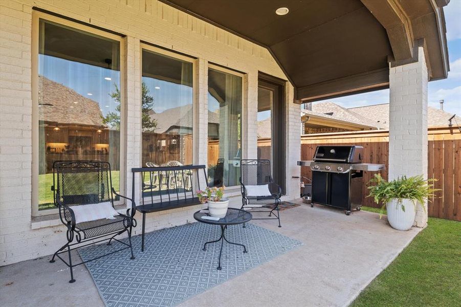 View of patio / terrace with grilling area View of patio / terrace with grilling area